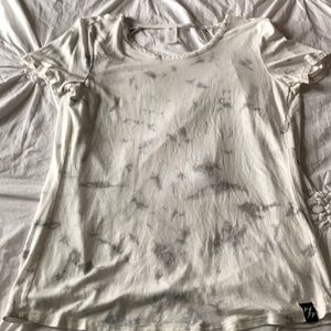 Open back tie dye shirt